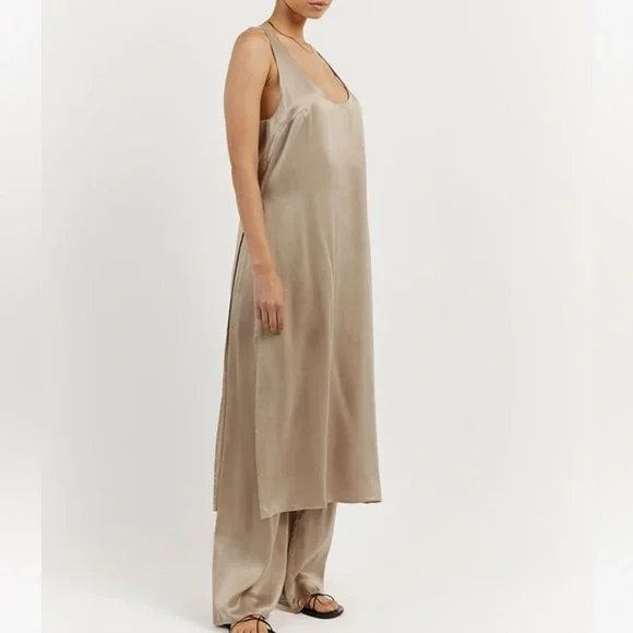 DISSH HARVEY STONE SILK TUNIC TOP size 2 NWT - Picture 2 of 8